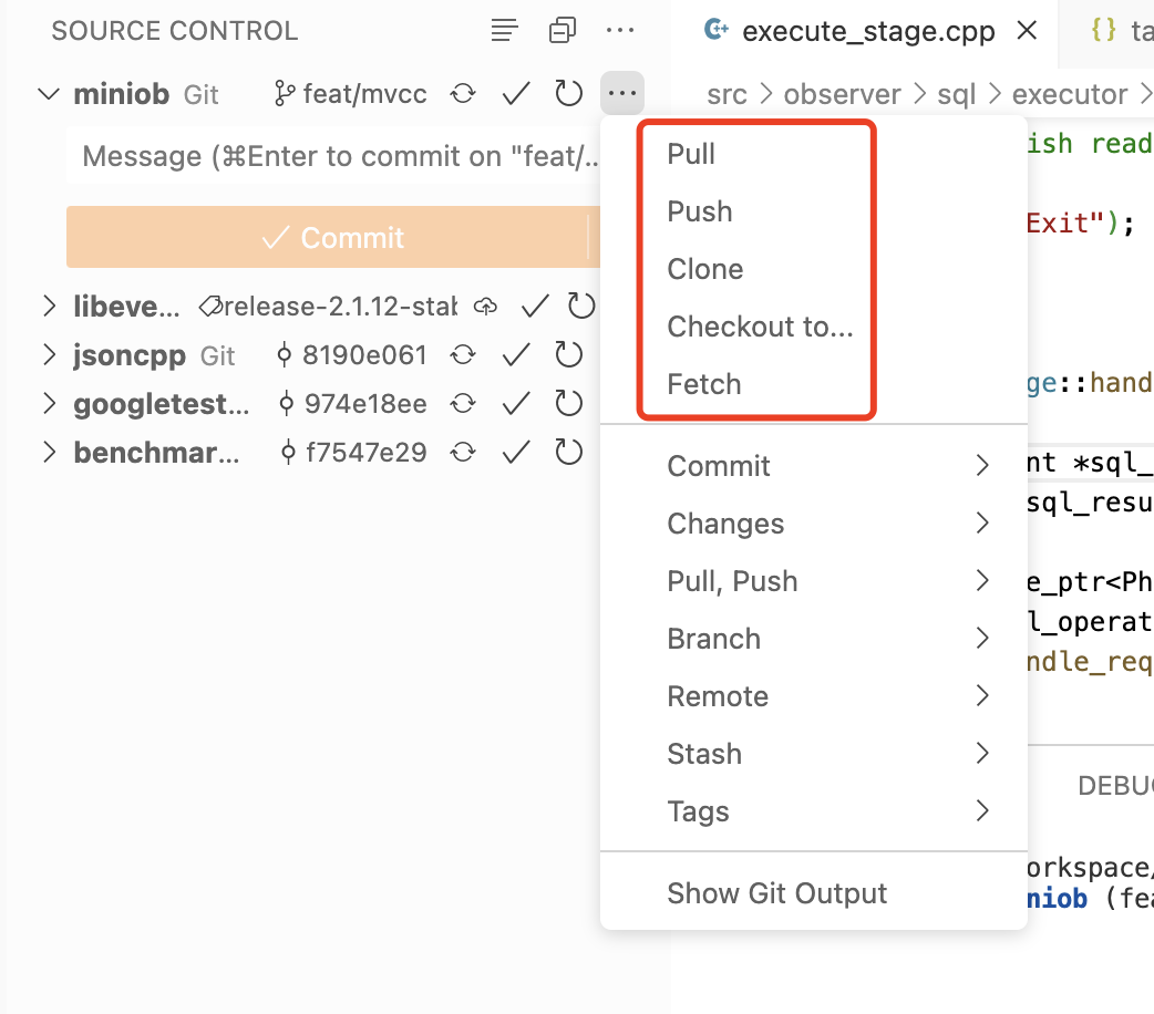 git operations