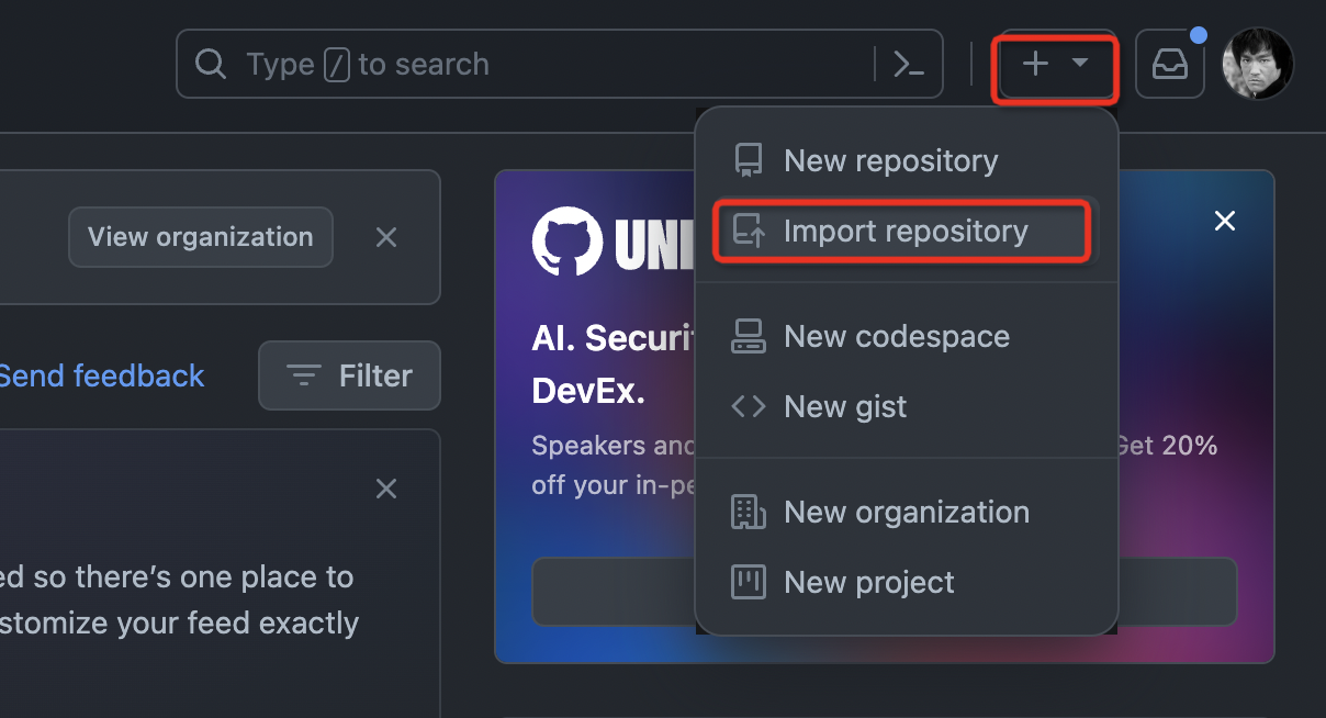 Import Repository